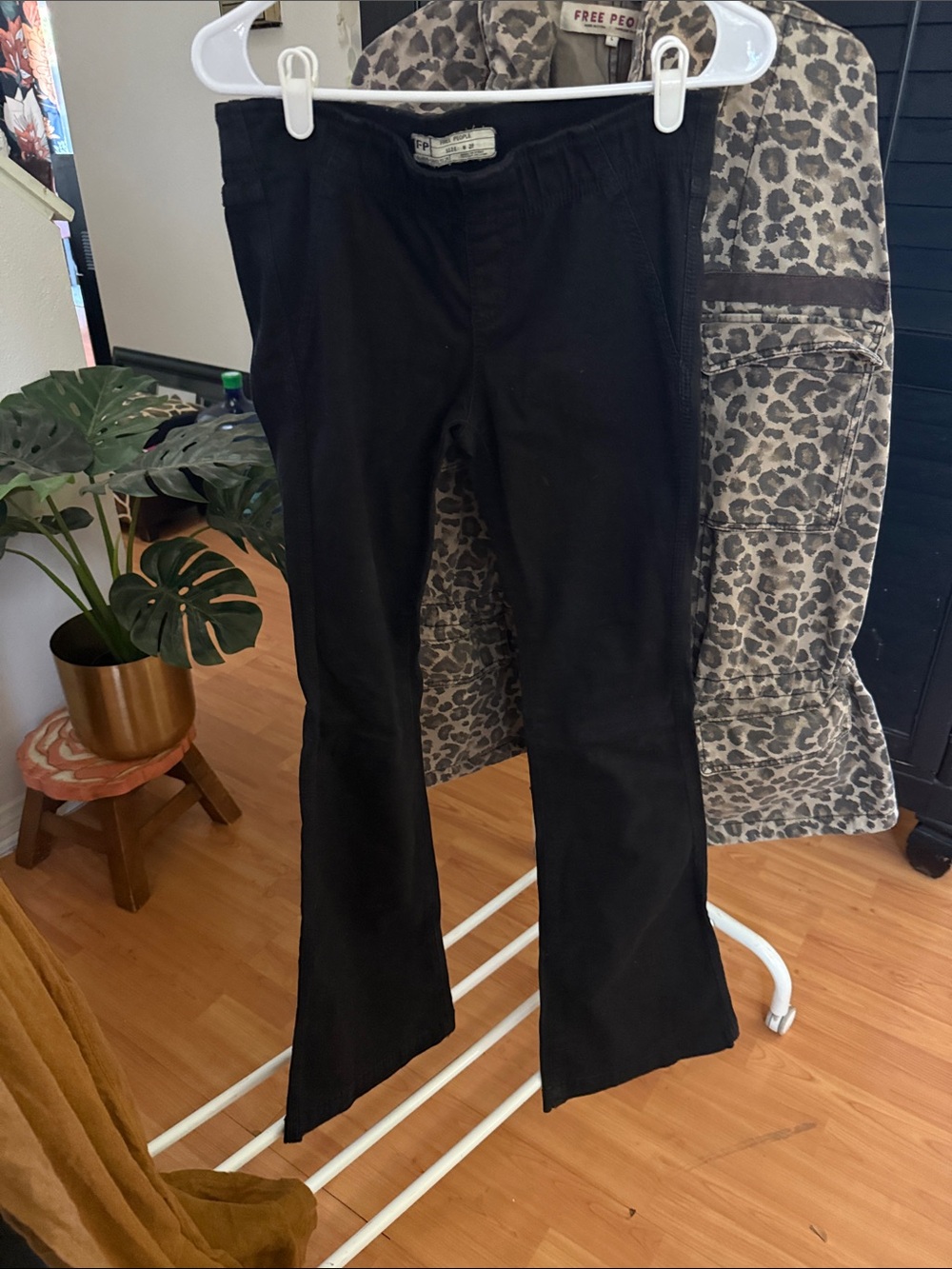 Free People Black Flare Pants